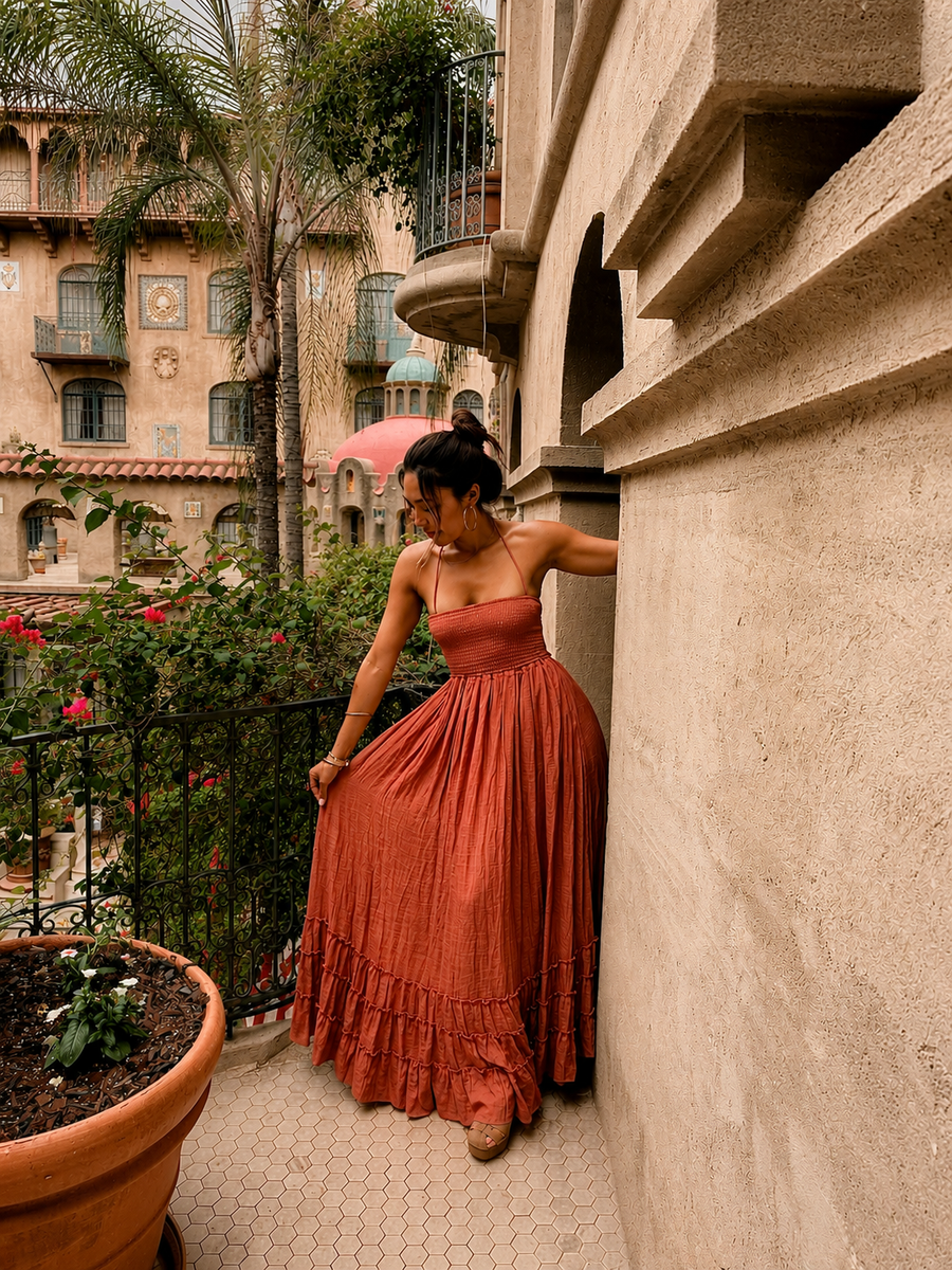 Paradise Found Maxi  - Terracotta
