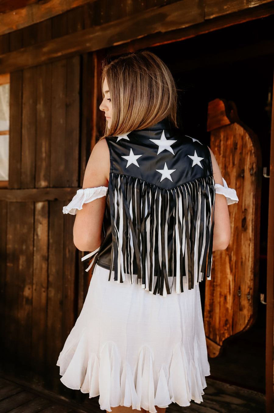 Shooting Star Fringe Vest