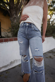 The Rebel Rigid  Raw Edge Jean