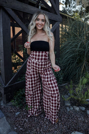 Checkered Boho Pants