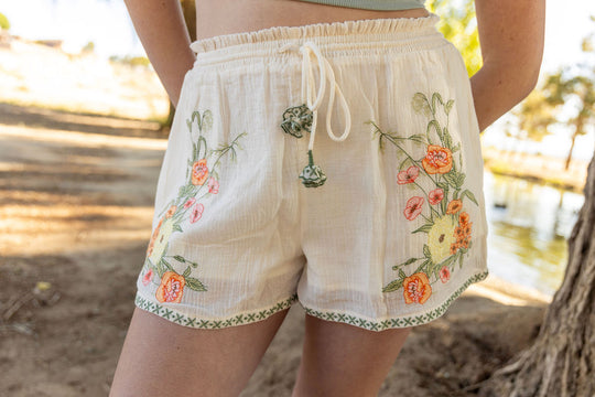 Wildflower Linen  Shorts