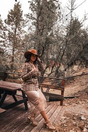 The Champaign Evenings Lace Maxi Skirt