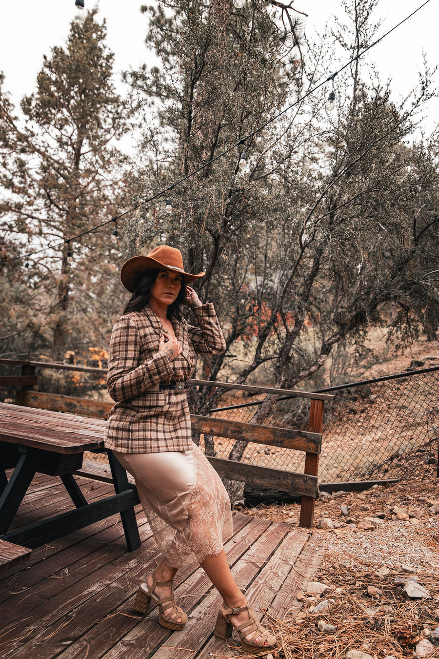 The Champaign Evenings Lace Maxi Skirt