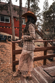 The Champaign Evenings Lace Maxi Skirt