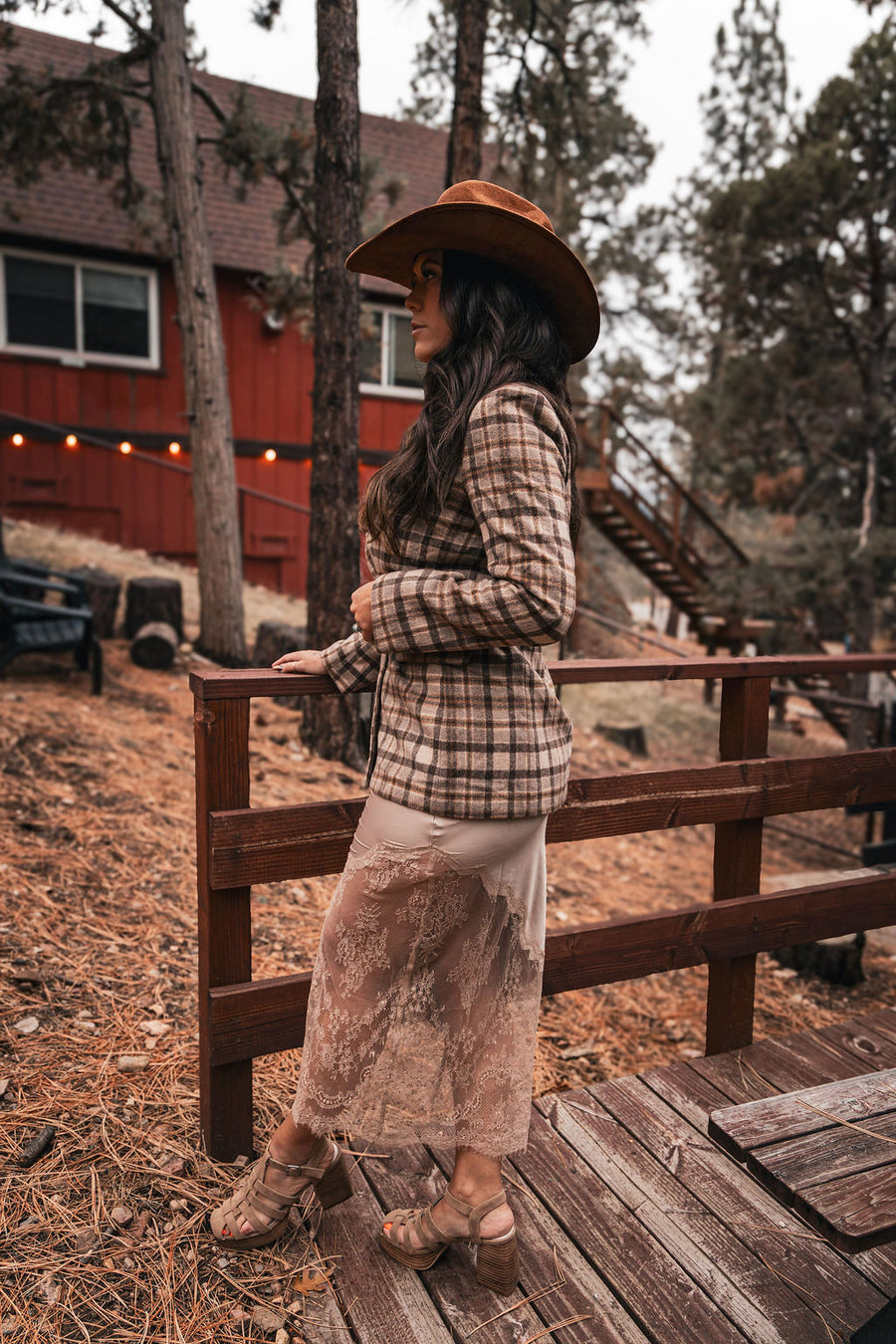 The Champaign Evenings Lace Maxi Skirt