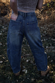 Lucky You Mid-Rise Barrel Jeans- FP DUPE