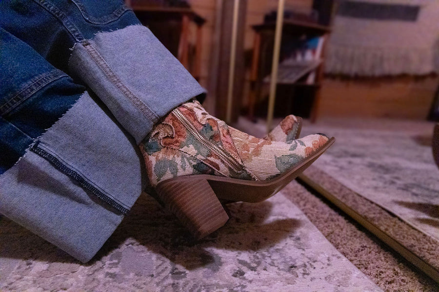 The Tapestry Floral Cowboy Boot