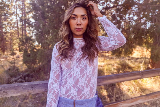 Lacy Floral Top