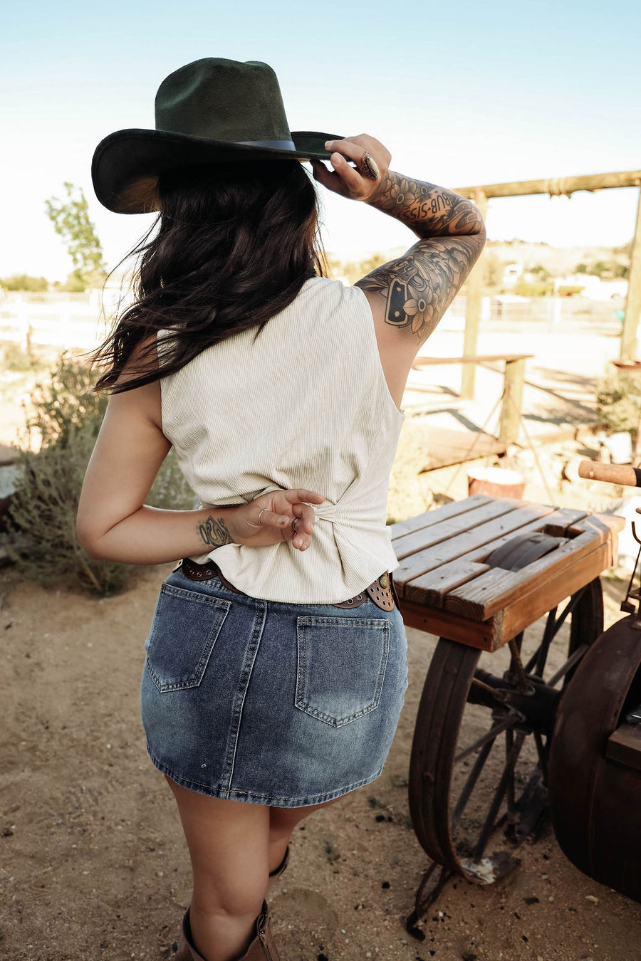 The Dylan Denim Mini Skirt