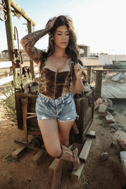 Bronco Bella Bustier - Genuine Cowhide