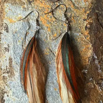 Feather Earrings - Small
