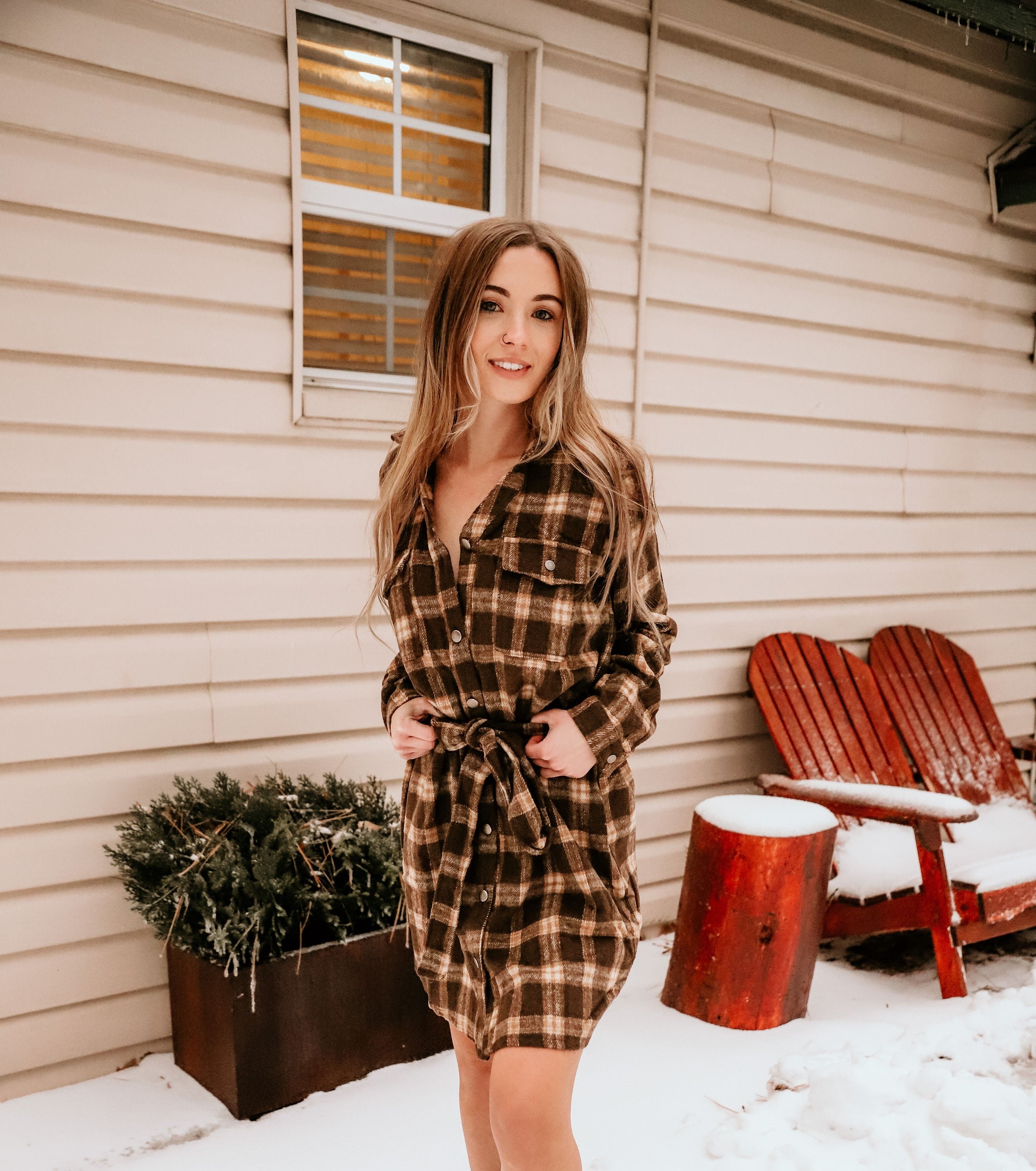CAMERON CORDUROY / FLANNEL SHIRT DRESS My Rebellious Roses Boutique CAMERON CORDUROY / FLANNEL SHIRT DRESS My Rebellious Roses Boutique