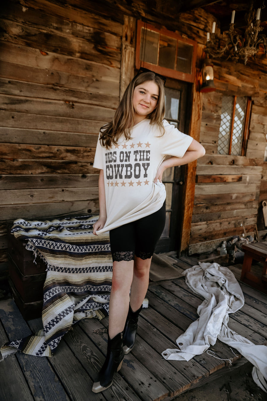 DIBS ON THE COWBOY GRAPHIC TEE-BEST SELLER